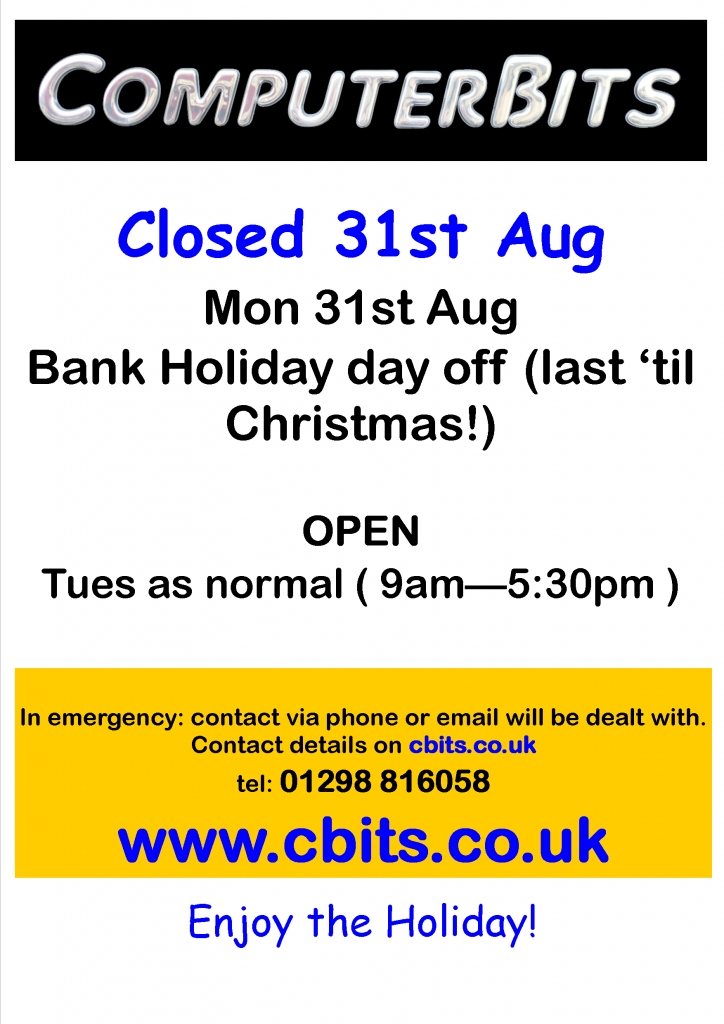 Aug Bank Holiday 2015